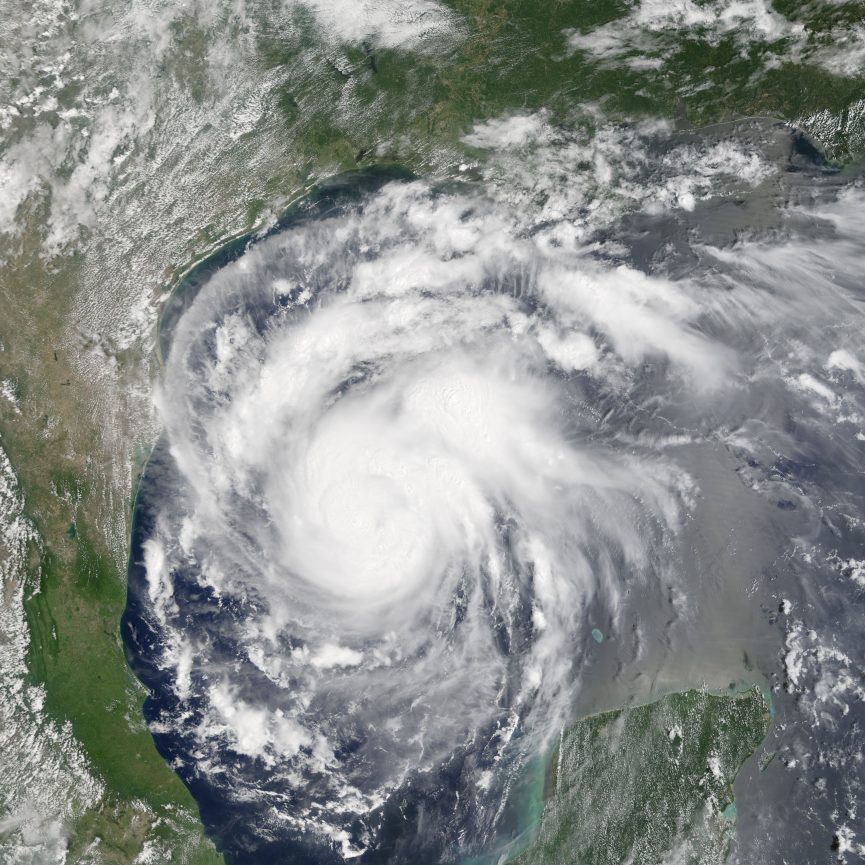 Hurricane in the Gulf of Mexico